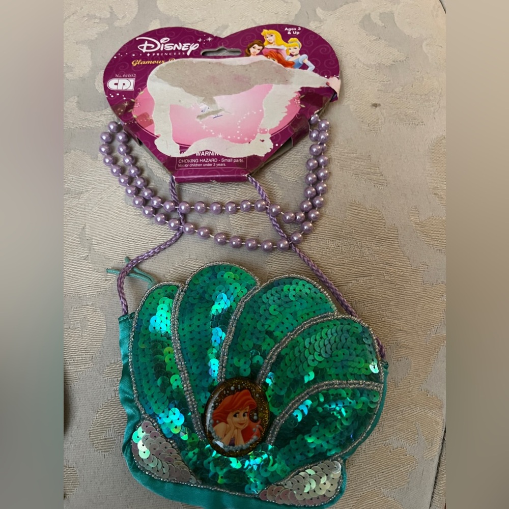 Little mermaid purse and necklace brand new
